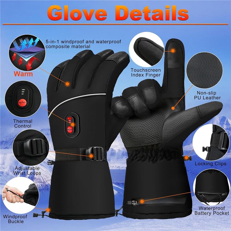 A07T-Electric Heated Gloves Ha - Heated Gloves Electric ulasan dan harga