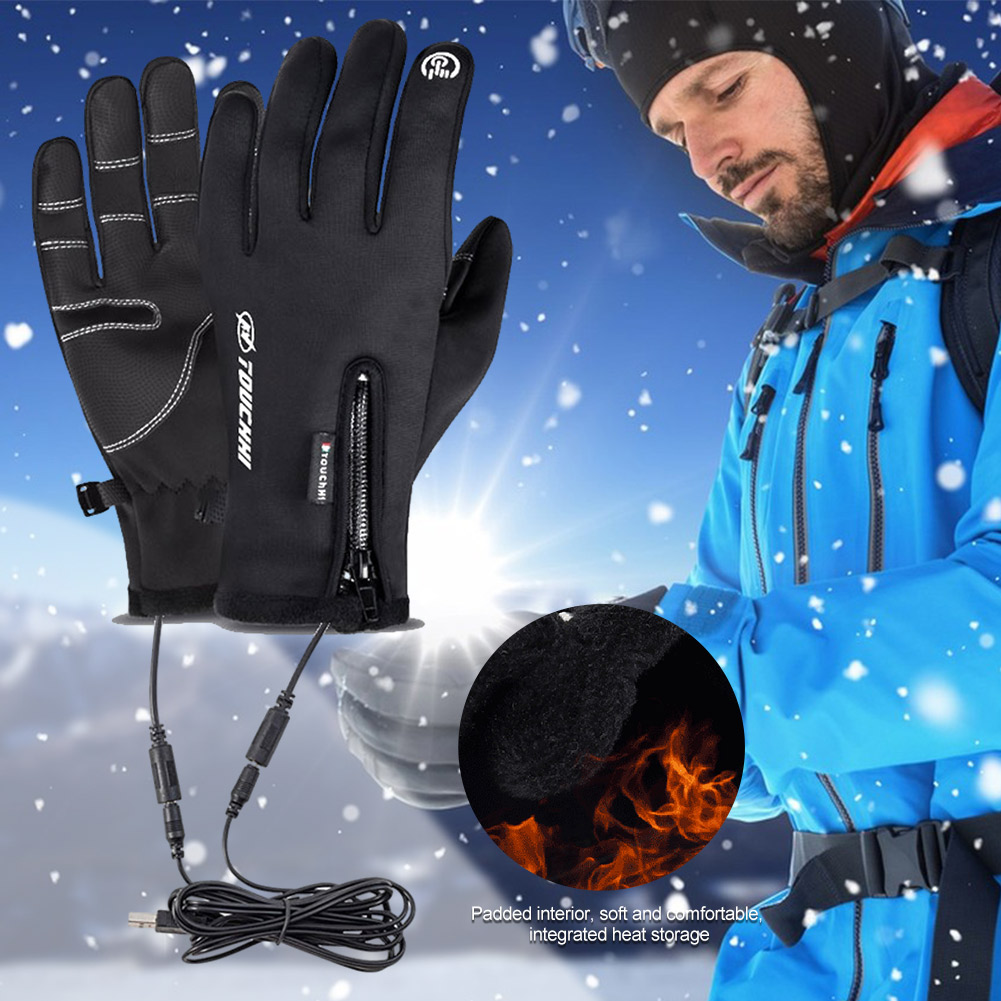 USB Touch Screen Gloves Winter - Heated Gloves Electric ulasan dan harga